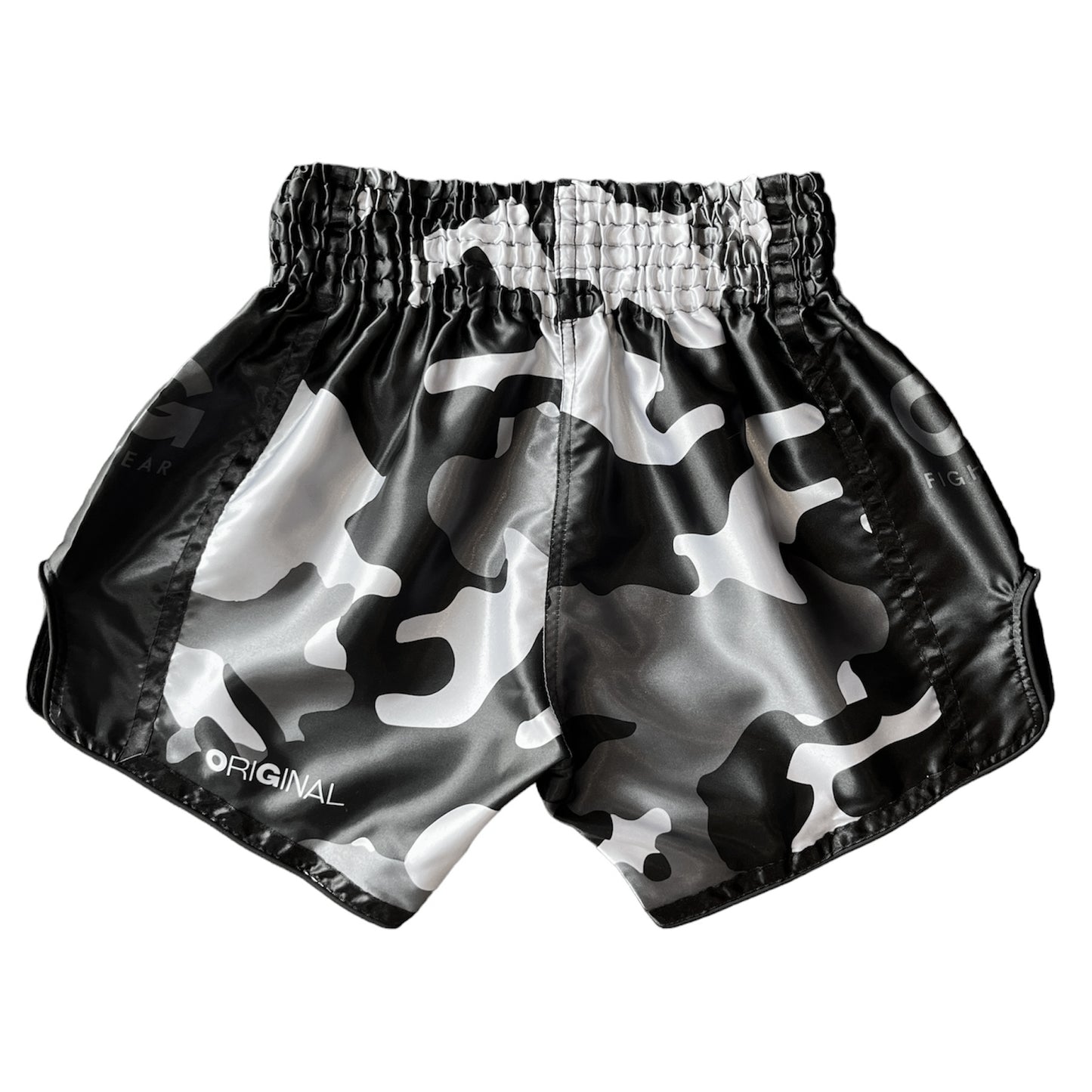 Muay Thai Camo Shorts (Black)