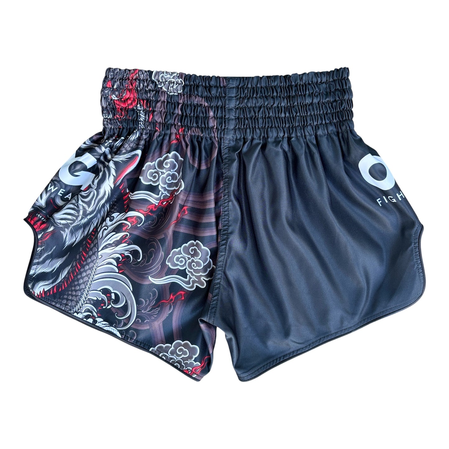 OG Muay Thai Black Tiger Shorts (Black)