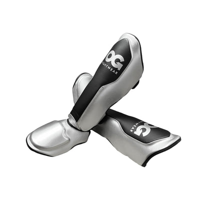 OG Nxt-Gen Super Shin Guards (Black & Metallic)