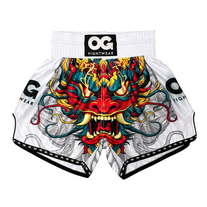 White Siam Muay Thai Shorts