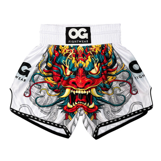 White Siam Muay Thai Shorts