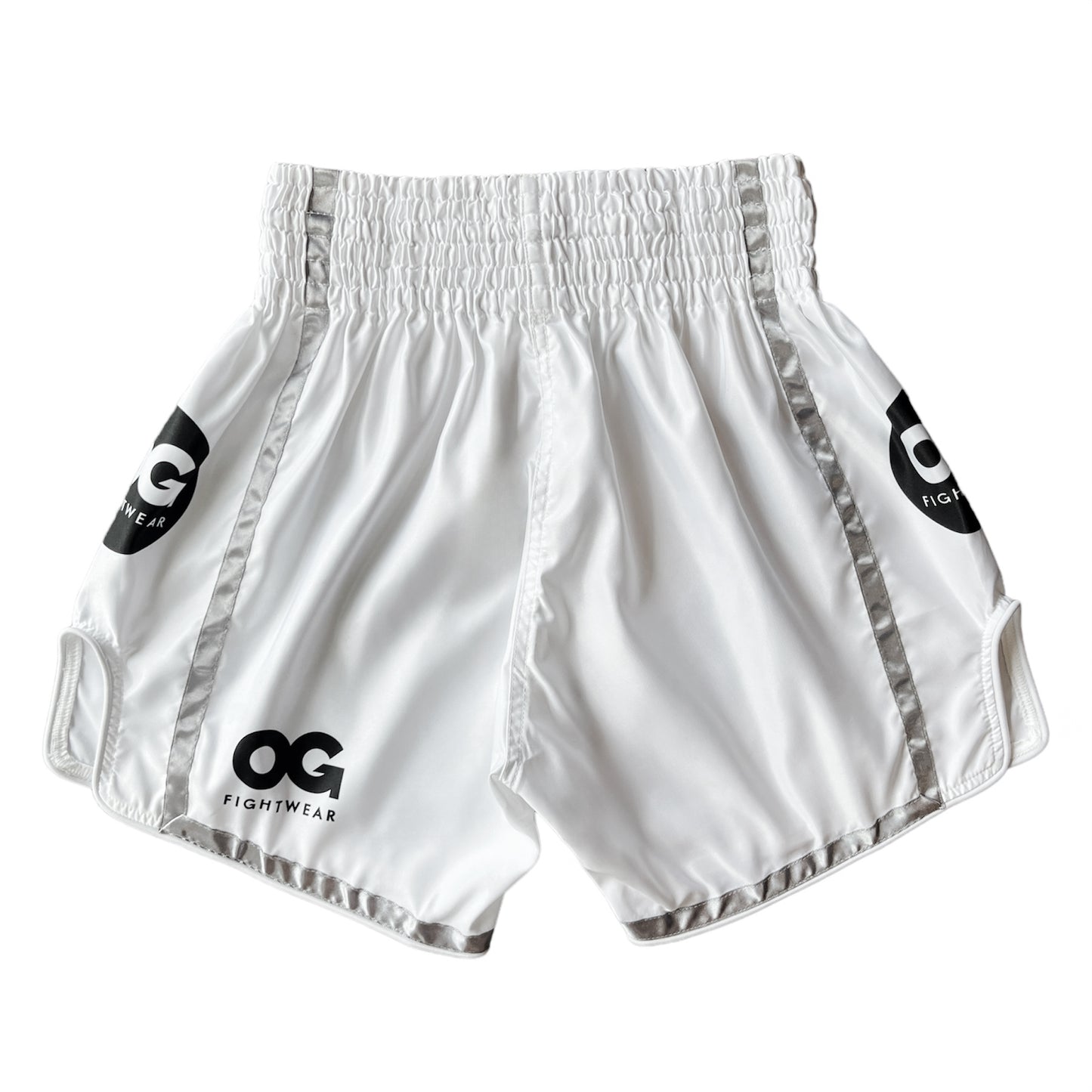 Muay Thai Tiger Shorts (White)
