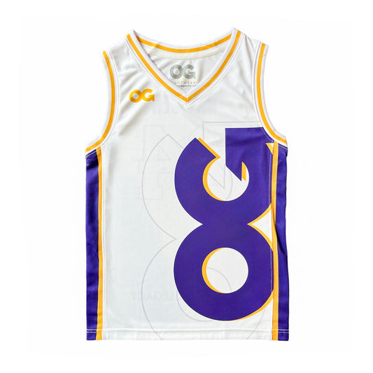 KB24 Nex-Gen Basketball Jersey (White)
