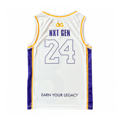 KB24 Nex-Gen Basketball Jersey (White)