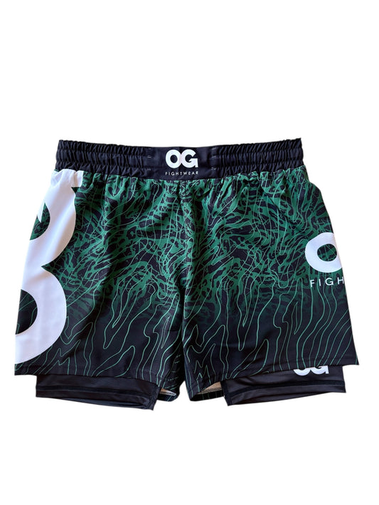 Green Scorpio MMA Shorts