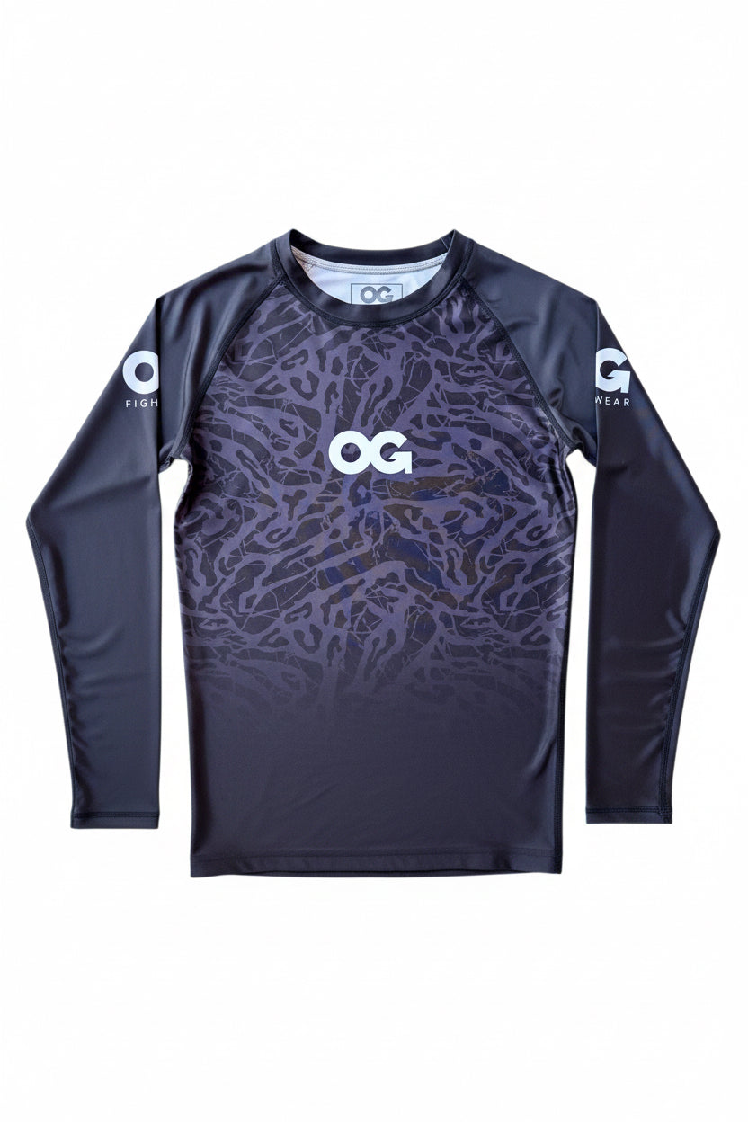 Black  Scorpio Long sleeve Rashguard