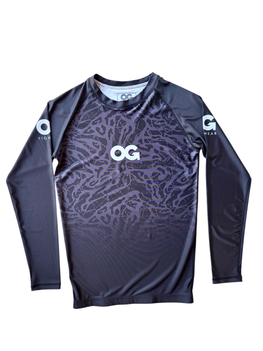 Black  Scorpio Long sleeve Rashguard