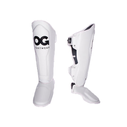 OG Supermax Shin Guards (White)