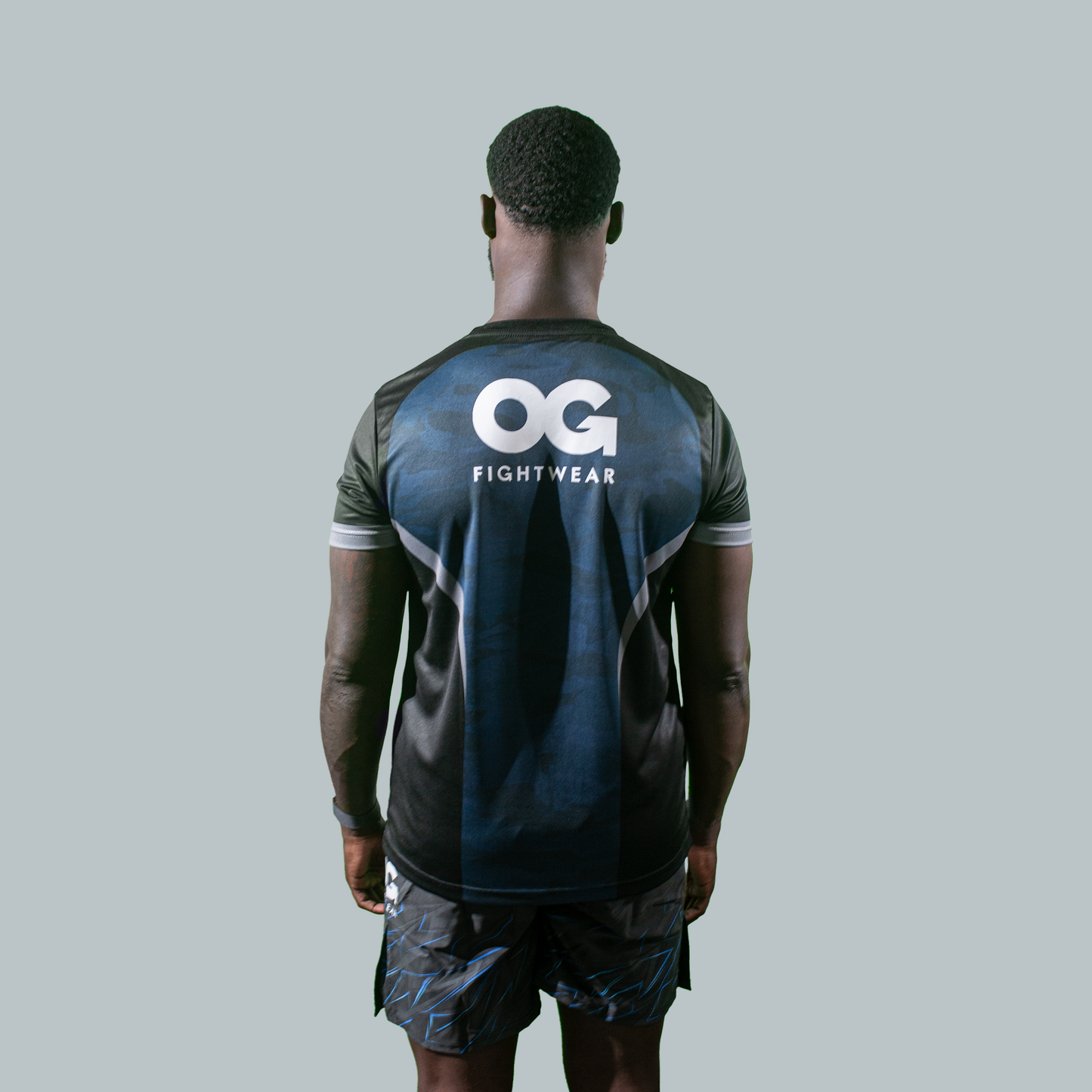 Elite Camo Microfiber T-Shirt (Blue)