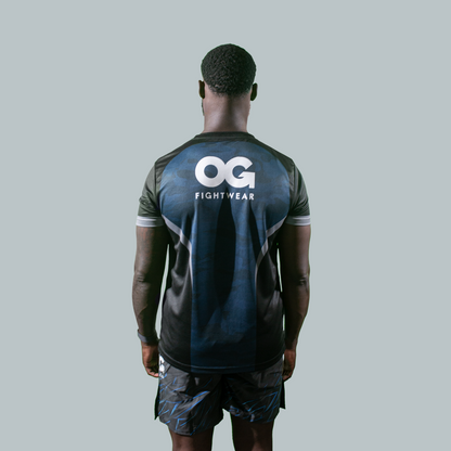 Elite Camo Microfiber T-Shirt (Blue)